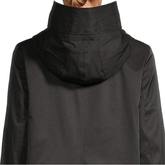 Calvin Klein Water and Wind Resistant Hooded Fully Lined A-Line Trench Coat - Picture 5 of 16